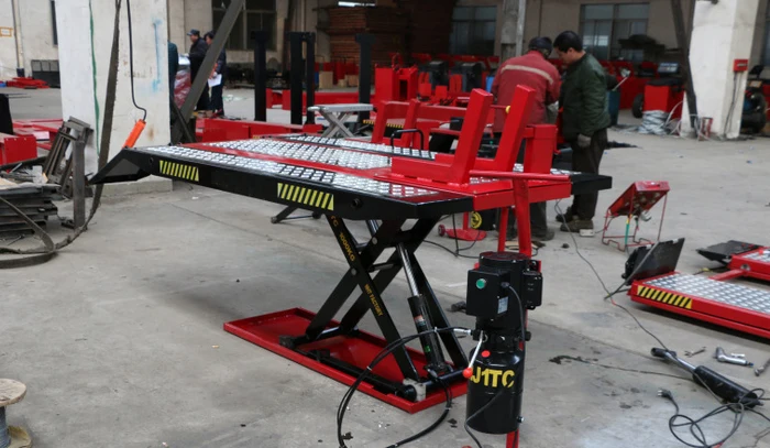 Гидравлический пневматический подъемник для мотоцикла 1 тонна расширенная