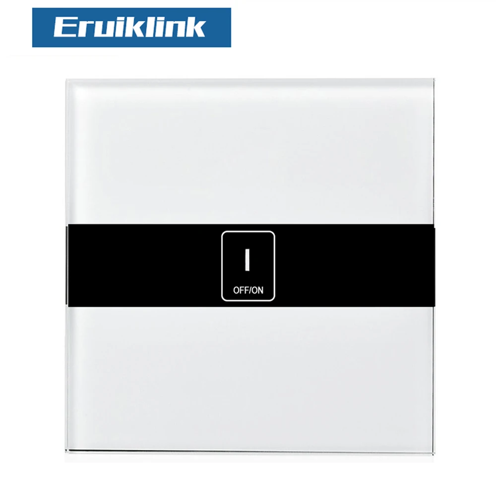 ЕС Стандартный Eruiklink 1 Gang Wi Fi Управление выключатель через Android и IOS Беспроводной