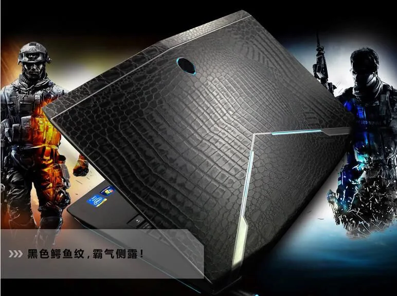 KH ноутбука углеродного волокна Кожаная наклейка кожного покрова протектор для Alienware 14 M14X R3 ANW14 ALW14 1" 2013- выпуска