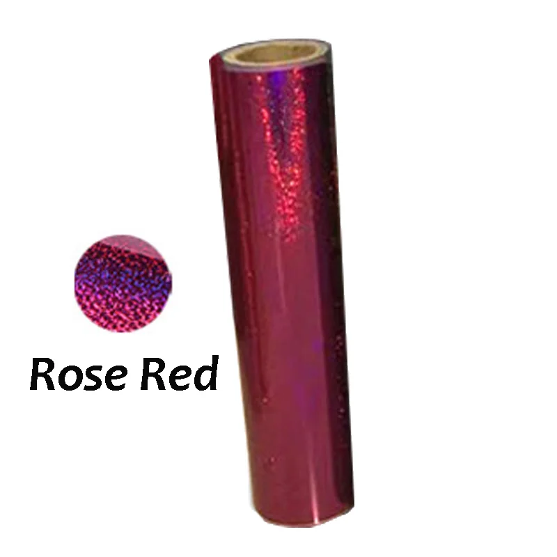 Rose Red 25 см* 25 см ПВХ теплопередача виниловая пленка футболка Железный На HTV печать рисунков для спортивной одежды украшения дома - Цвет: Rose Red
