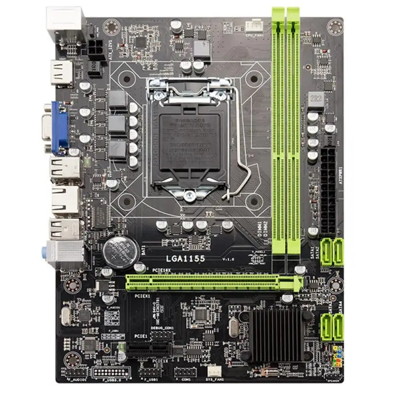 JINGSHA H61 B75 настольная материнская плата Разъем LGA1155 32 Гб M-ATX материнская плата компьютера USB 2,0 PCI-E16X слот для видеокарты VGA HDMI