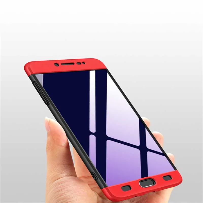 Чехол с полной защитой 360 градусов для Samsung Galaxy C9 Pro C9Pro тонкий жесткий пластиковый