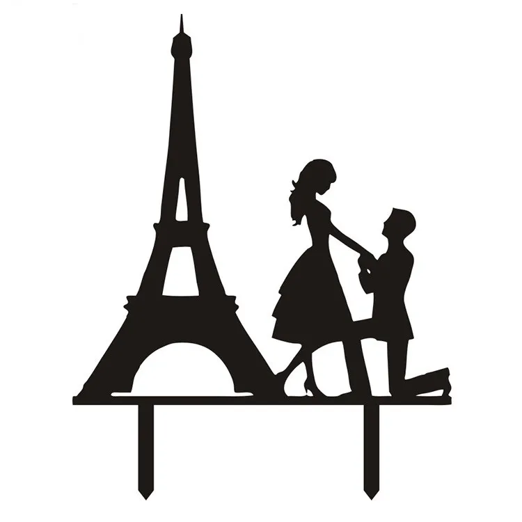 Моя любовь свадьба невеста жених Mr& Mrs акриловые флажки для торта есть напиток и женатый торт Топпер Свадебные Помолвочные вечерние украшения торта - Цвет: black