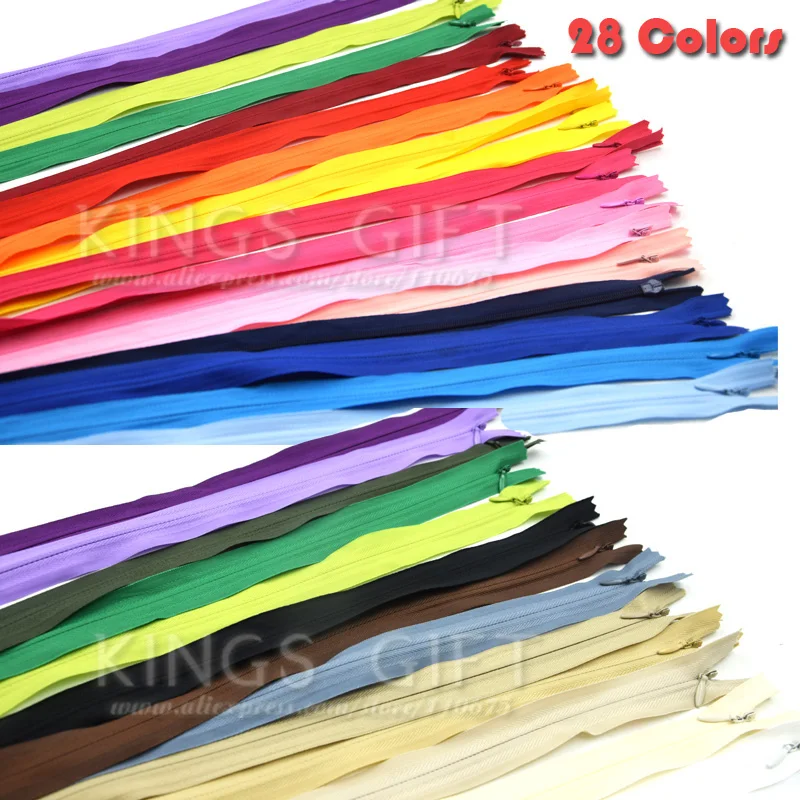 AAA класс 3 #20 шт закрытые невидимые молнии 28 см для подушки платья 60 DIY Швейные