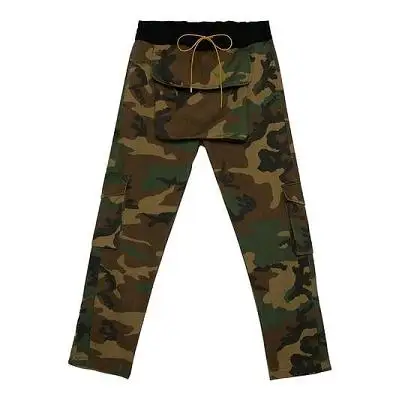 camouflage 19SS RHUDE камуфляжные мужские брюки High Street Хип Хоп большой карман пряжки шнурок Kanye West свободные RHUDE брюки для девочек для мужчин - Цвет: camouflage