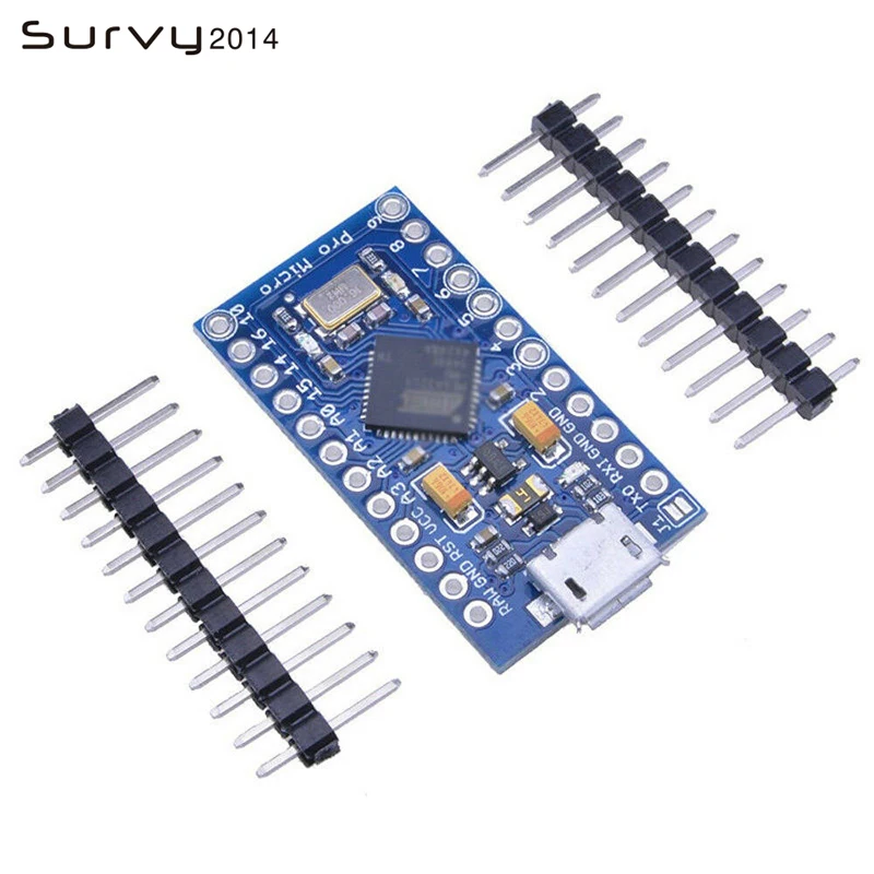 Сменный ATmega32U4 Pro Micro 5 в 16 МГц для Arduino Mini с 2-рядным контактным разъемом Leonardo Usb