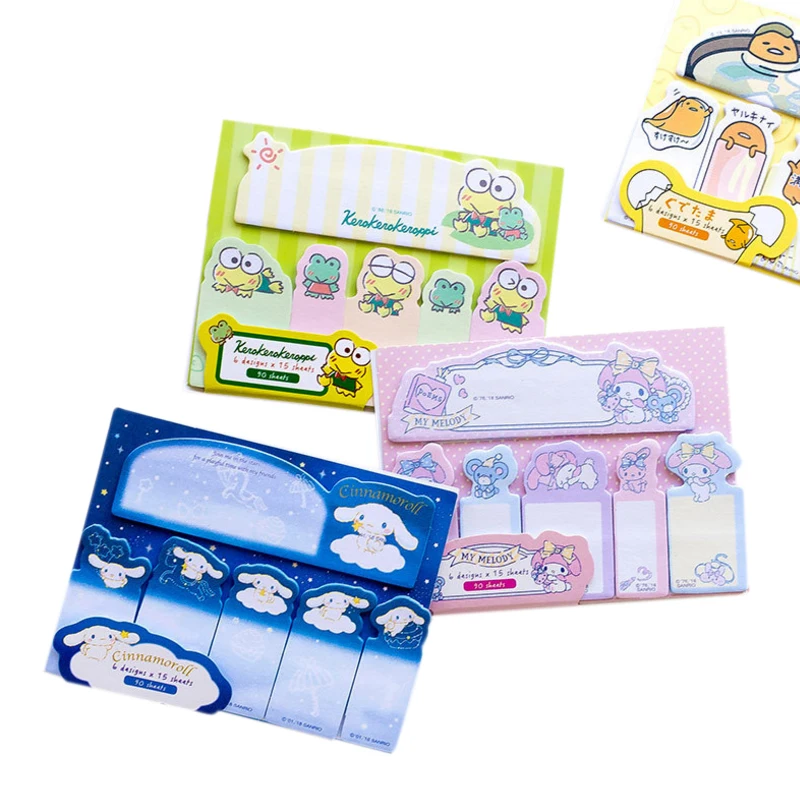20 упак./лот Kawaii мультфильм блокнот для заметок японский Sanrio Sticky Note Diy сообщение бумага Блокнот подарки для девочек мальчиков школьные поставки