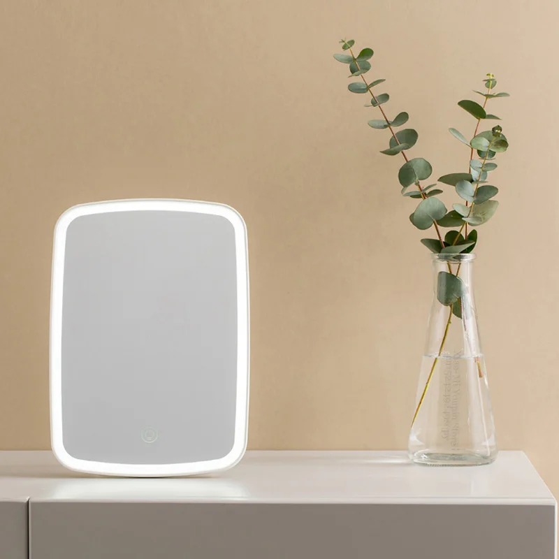 xiaomi Mijia, интеллектуальное портативное зеркало для макияжа, настольный светодиодный светильник, портативный складной светильник, зеркальный столик для общежития