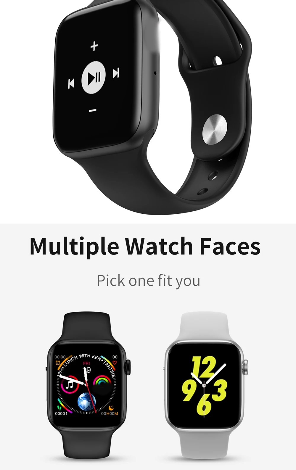 IWO 11 Bluetooth Смарт часы 44 мм чехол для Apple IOS Android телефон часы 4 с пульсометром ЭКГ монитор IWO 10 Обновление