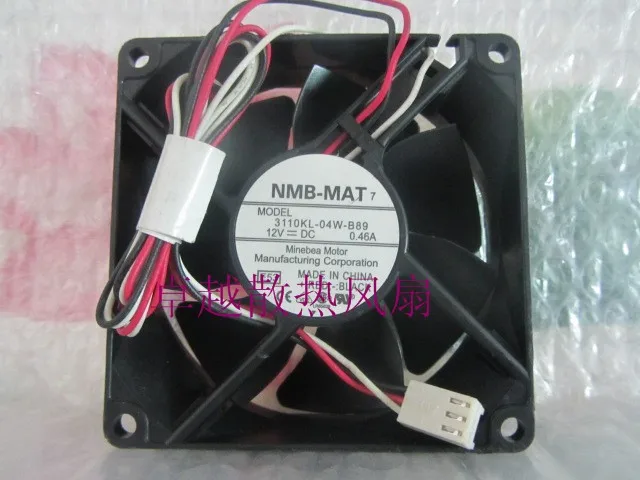 

Nmb 3110kl-04w-b89 8025 8cm 12v 0.46a dual ball bearing fan