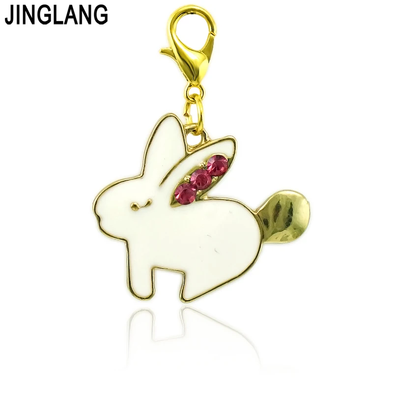 JINGLANG DIY смешанный заказ модные подвески в виде животных золотого цвета карабины