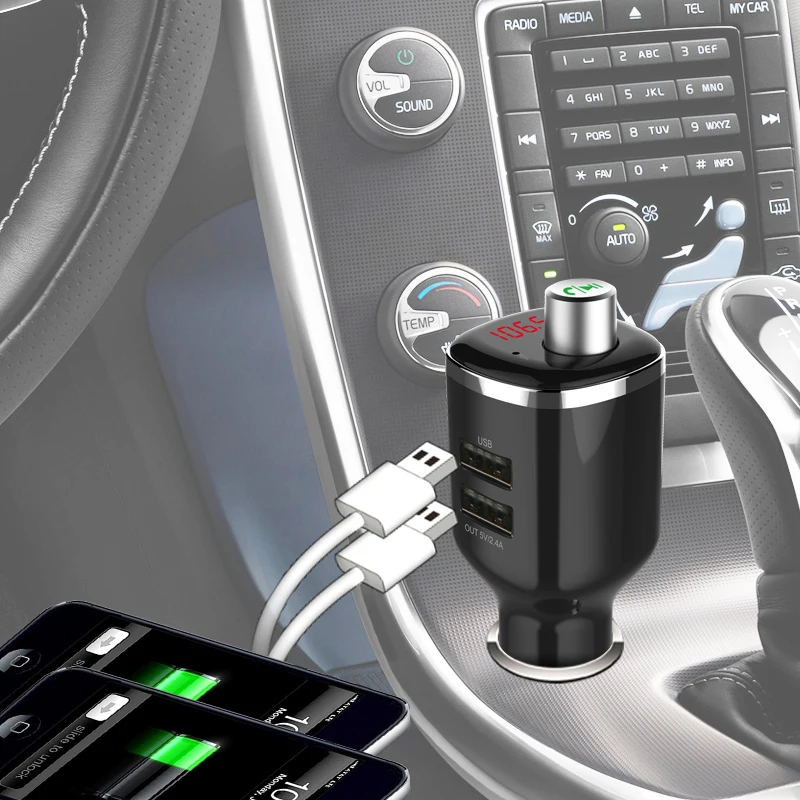 2017 drrbyy bc23 Bluetooth версии 4.2 автомобилей MP3 комплект громкой связи цифровой Дисплей