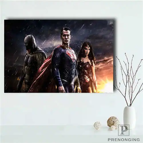 Пользовательские Бэтмен-против-Супермен (1) @ Печатный постер ткань стены