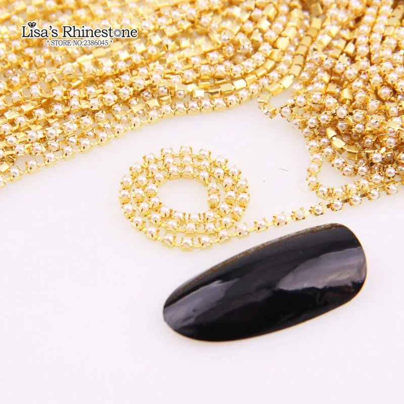 Жемчужные клещи цвета слоновой кости 1 м шитье в форме клешней или блестящей