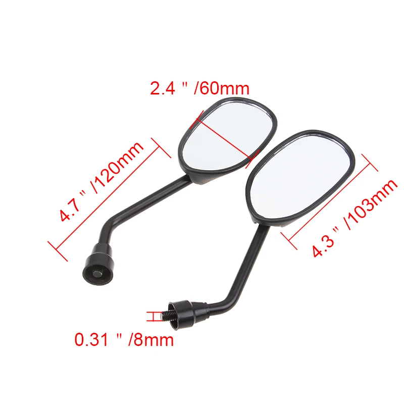 Мотоциклетные зеркала POSSBAY спортивное зеркало заднего вида для велосипеда 8 мм