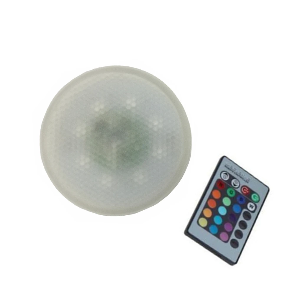 1 шт. светодиодный светильник GX53 светодиодный светильник RGB 220 В/110 В AC шкаф RGB GX53 светодиодные лампы 4 Вт GX53 лампа с пультом RGB GX53 светодиодный светильник для шкафа