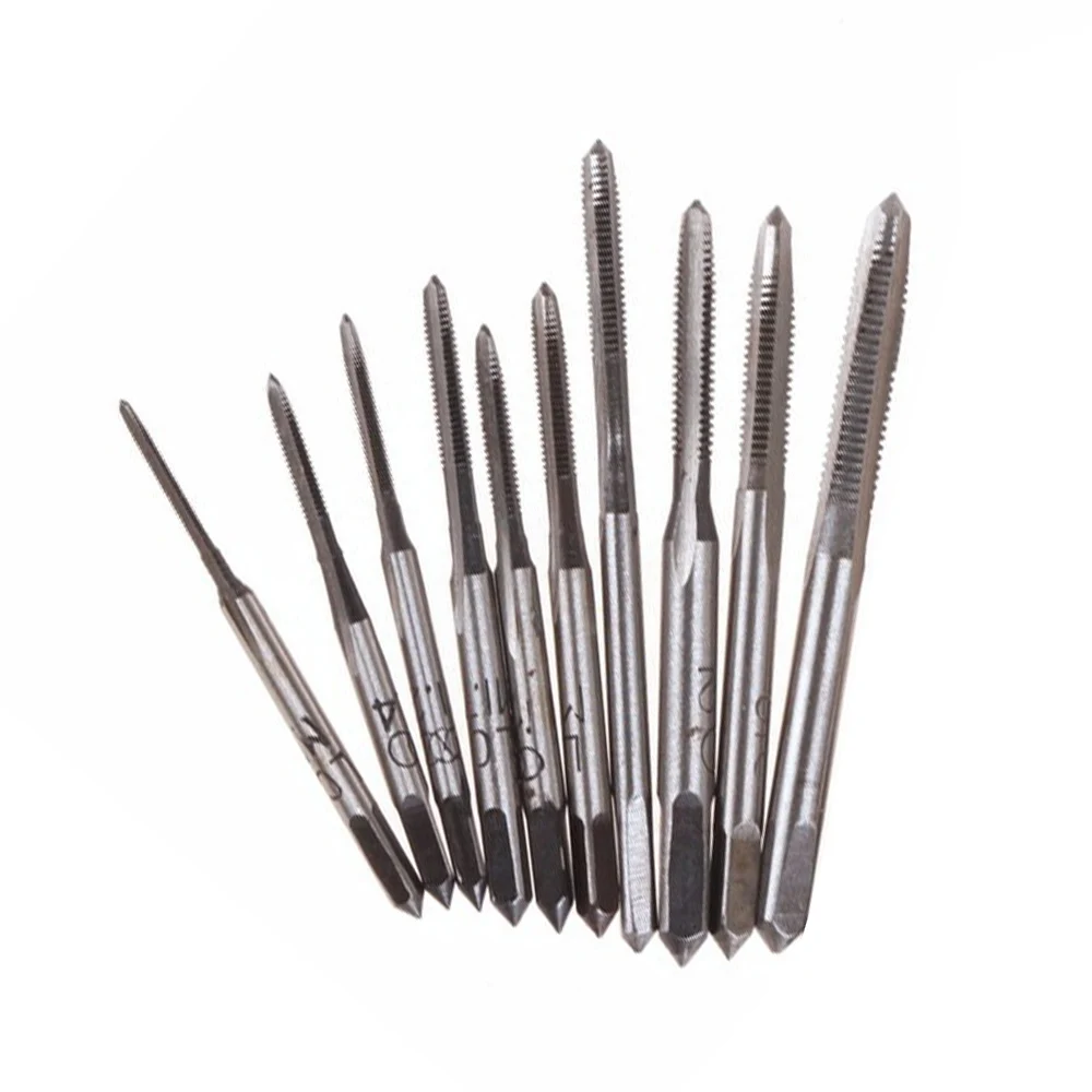 Ручной инструмент для резьбы 10 шт. из быстрорежущей стали по металлу M1/1 2/1 4/1 6/1 7/1