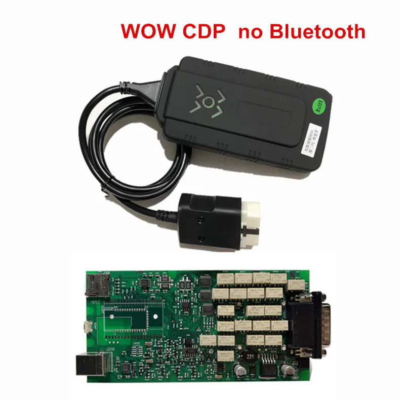 WOW no bluetooth Новейший Bluetooth,1 keygen зеленый одноплатный tcs obd2 сканер OBDIICAT-TCS автомобиля грузовика диагностический инструмент код ридер Multidiag - Цвет: WOW no bluetooth