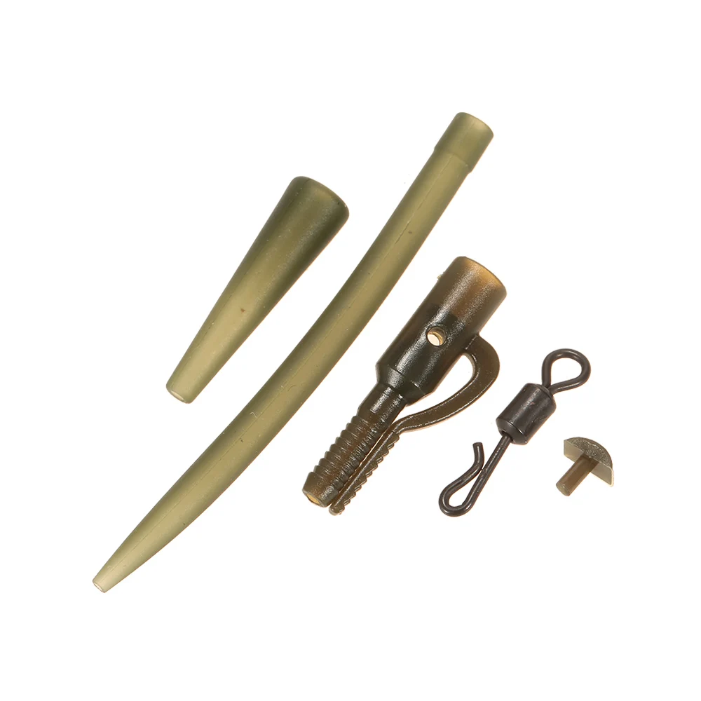 Lixada 100 шт. клеммы для карпа безопасные зажимы свинца с булавками резиновые трубки