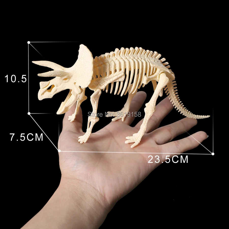 3D &quotсделай сам&quot с рисунком скелета динозавра в собранном виде игрушечных