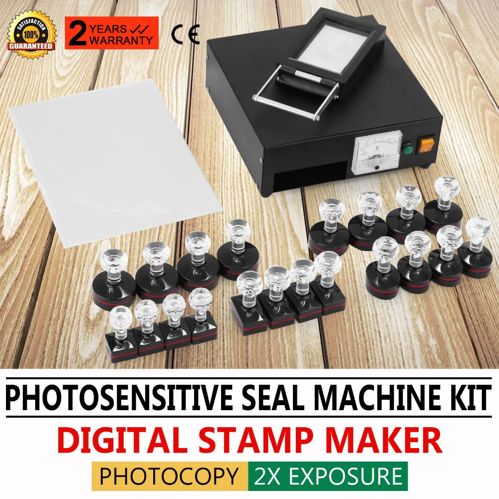 

Self Inking Flash Stamp Seal Maker Photosensitive Seal Stamping Machine 220V