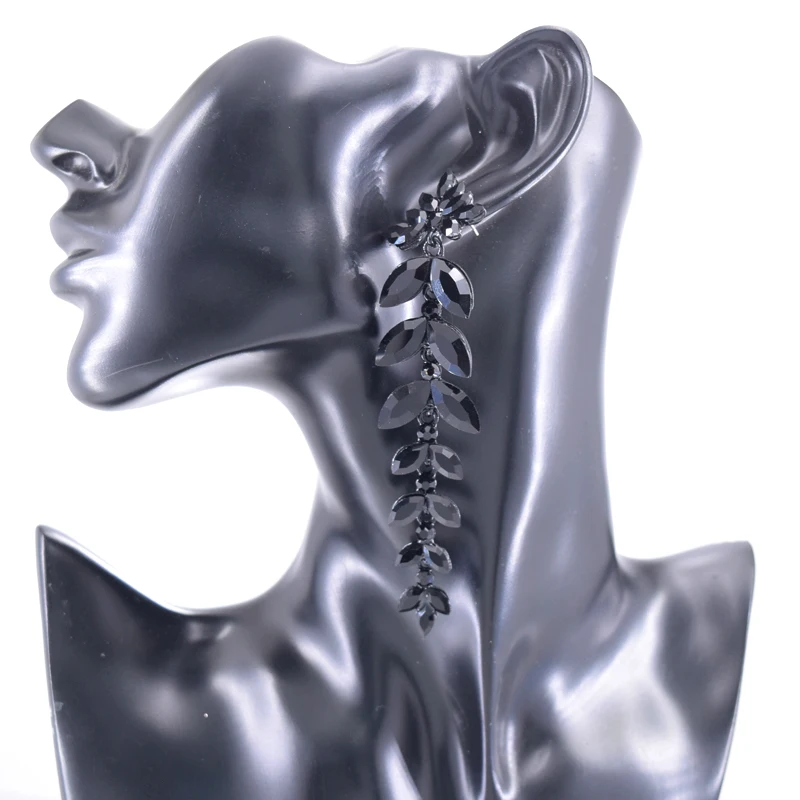 Женские серьги с цветными листьями ювелирные украшения для девочек свадебные