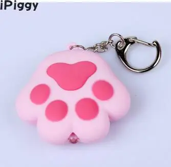 IPiggy мультфильм симпатичный брелок кошка лапа ноги Звук Свет светодиодный