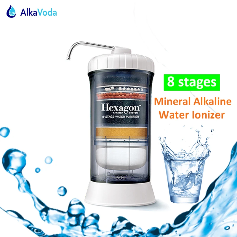 2017 Best столешницу минеральной Антиоксидант Щелочной PH Ионизатор Воды фильтра