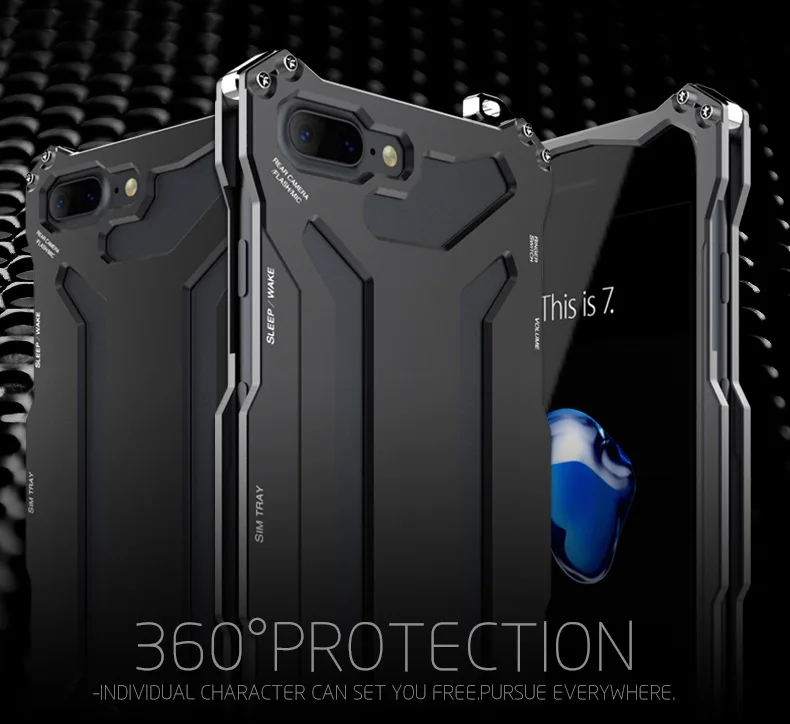Новый r-just для apple 7 плюс оболочка iphone7plus до борьба границы iphone7 металла три