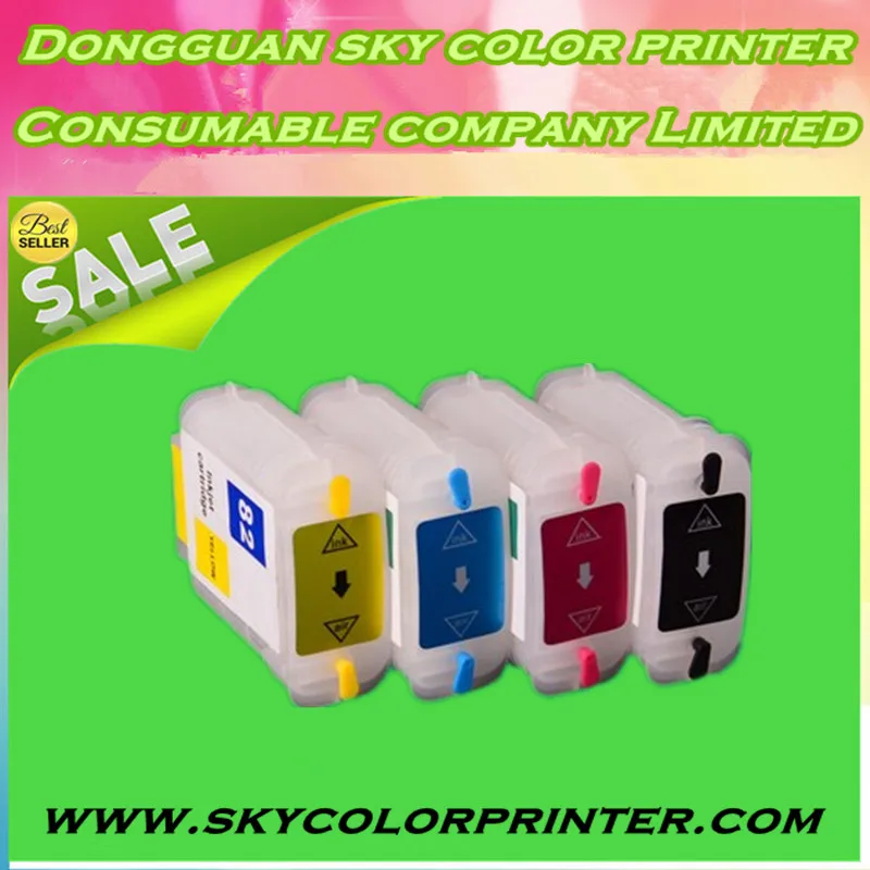 Пустой многоразовый чернильный картридж для HP DesignJet 500 500ps 800ps 815MFP 820MFP принтер 4