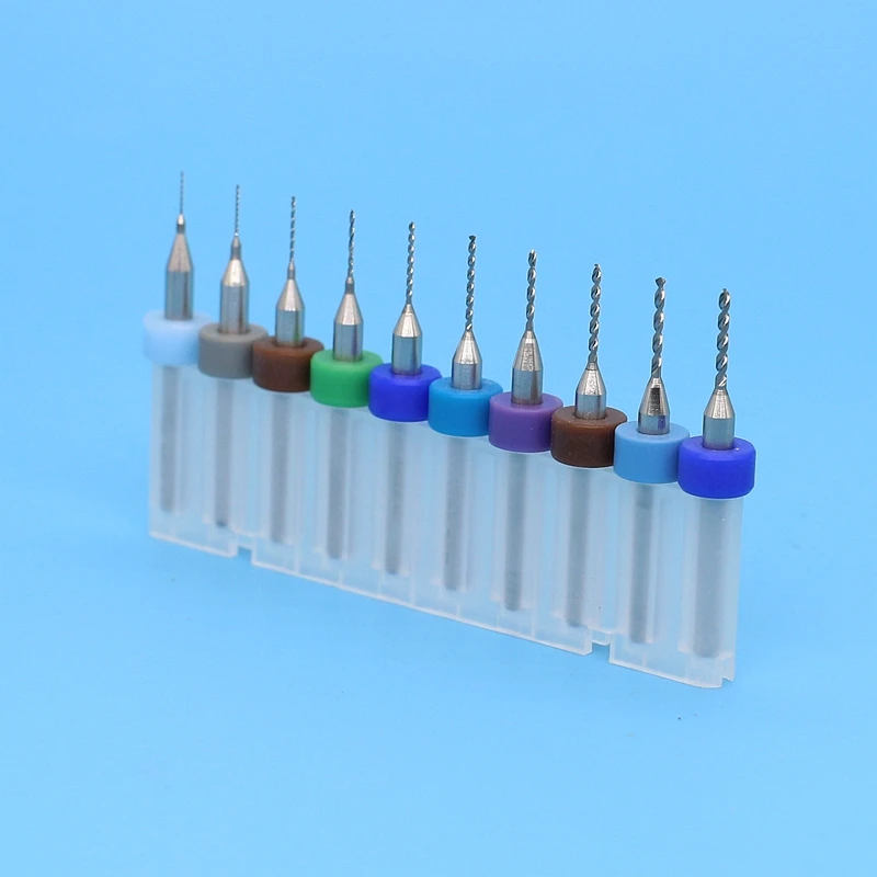 0.15-1.05mm Carbide pcb drill bits micro 10pcs PCB Drill Bit Set for metal Printed circuit board drilling tool | Инструменты