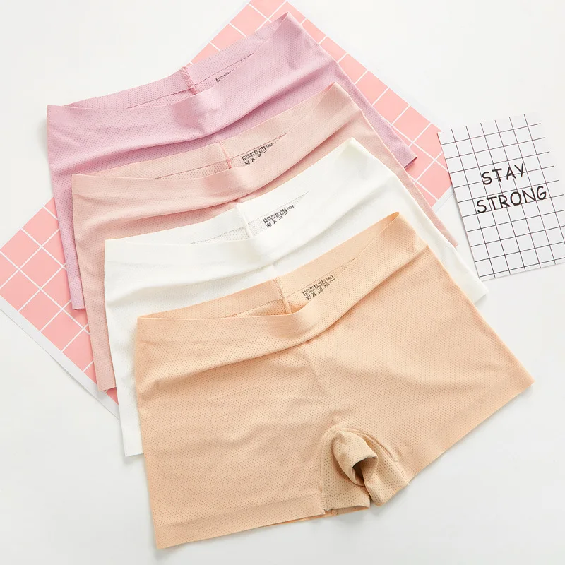 Женские Дышащие безопасные короткие брюки лидер продаж бесшовные хлопковые