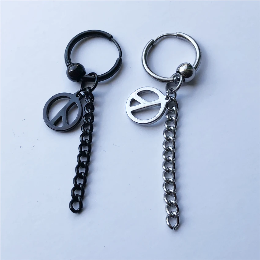 UVW0259 2 шт. BTS AccessoriesPunk кисточкой цепь Креста уха Длинные висячие серьги