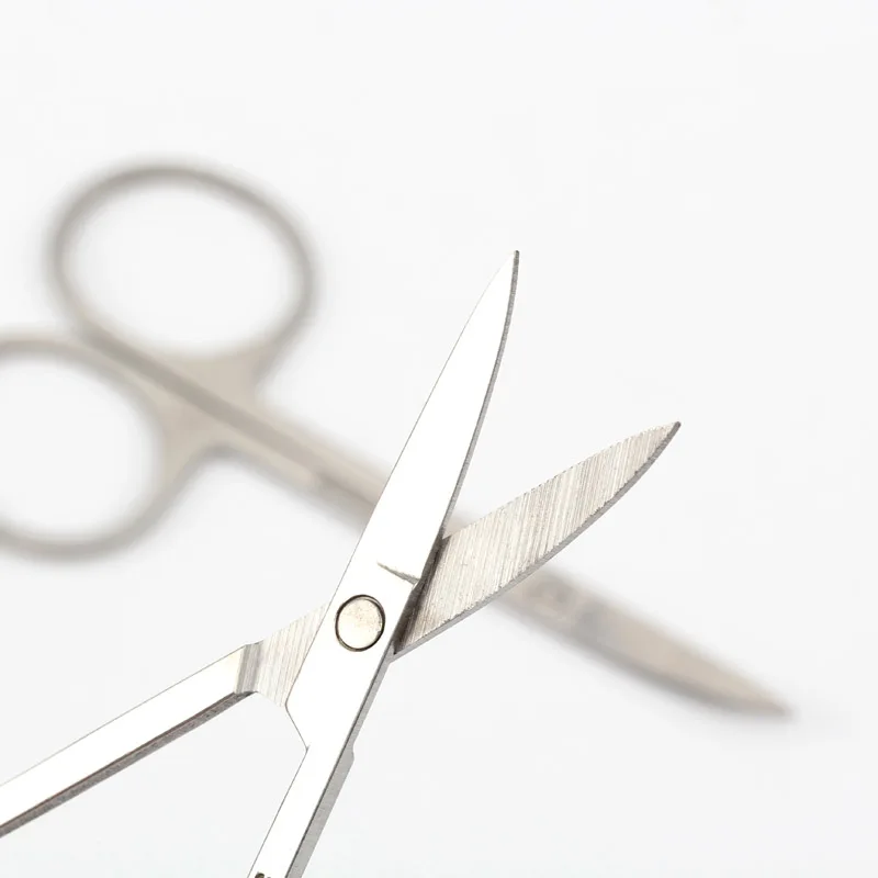 

Coil Father Cotton Cutter Curved Head Scissors Tool Beauty Makeup Scissors Small Eyebrow Nose Hair Manicure Pedicure Scissors