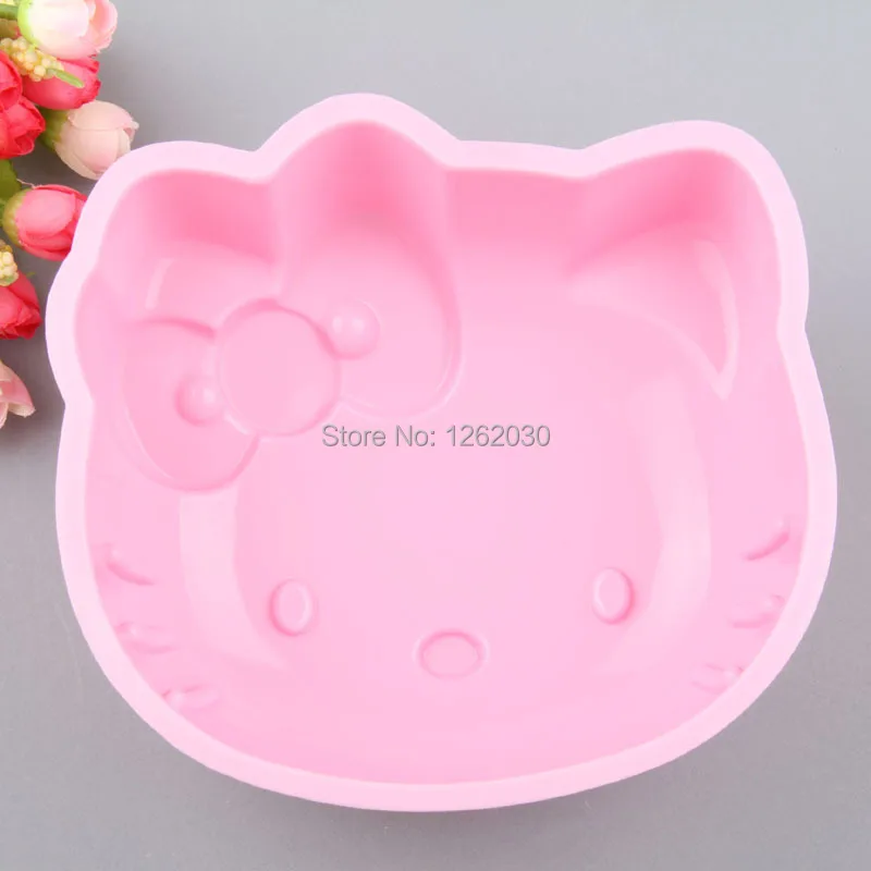 6 дюймов розовый hello kitty торт плесень утолщение силиконовые мультфильм торт выпечки Плесень
