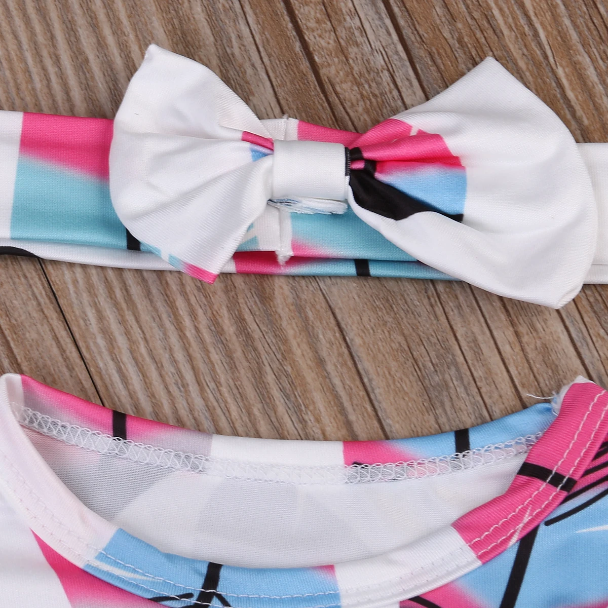 Детский летний комбинезон с принтом перьев и повязка на голову | Мать ребенок