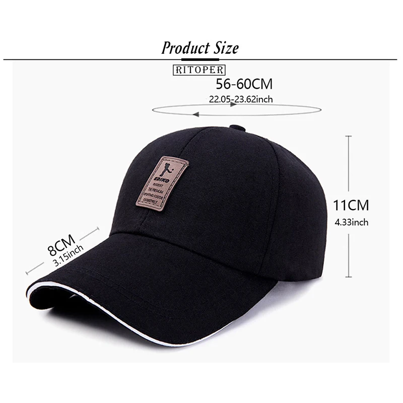 Бейсболка RITOPER в стиле унисекс хлопковая кепка с надписью для защиты от солнца