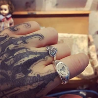 punk knuckle ring real 925 silver anillos jewelry vintage minimalism haut femme bague femme aneis joyas love rings for women