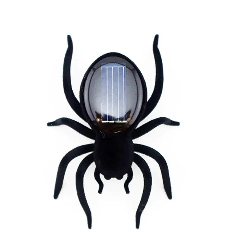 Реалистичная жуткая игрушка паук на солнечной энергии для детей и взрослых