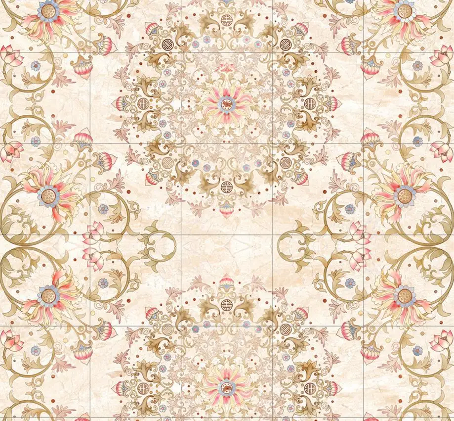 

High quality 3d marbling floor murals bedding room flooring wallpaper waterproof floor Papel de parede