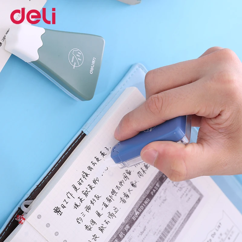 Deli 8 м Корректирующая лента для смены ленты простой Креативный дизайн большой емкости офисные студенческие школьные принадлежности