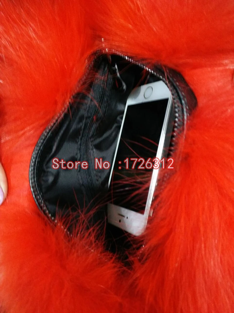 Новинка 2017 Корейская версия меховых перчаток из лисьего меха женская сумка с