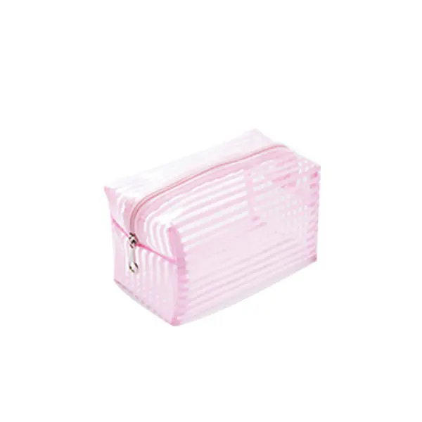 pinkS Дорожная косметичка из ПВХ, сумка для мытья, сумка для макияжа, водонепроницаемая прозрачная Упакованная сумка, косметический чехол для женщин - Цвет: pinkS