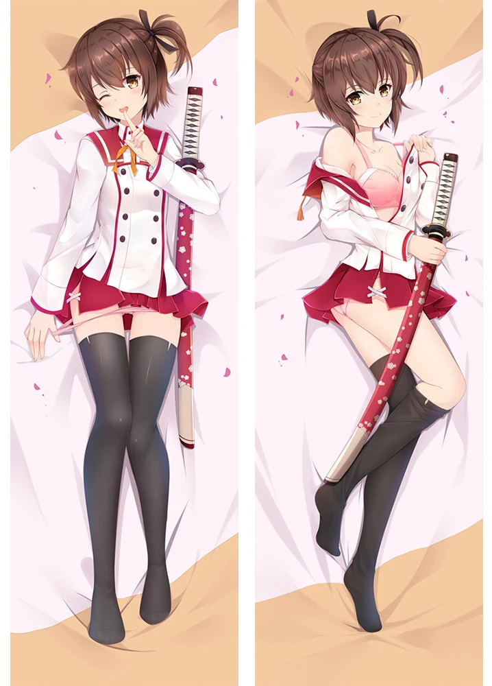 

Katana Maidens ~ Toji No Miko Dakimakura Case Kanami Eto Erin Kohagura Kaoru Mashiko Home Decorative anime long pillow cases 171