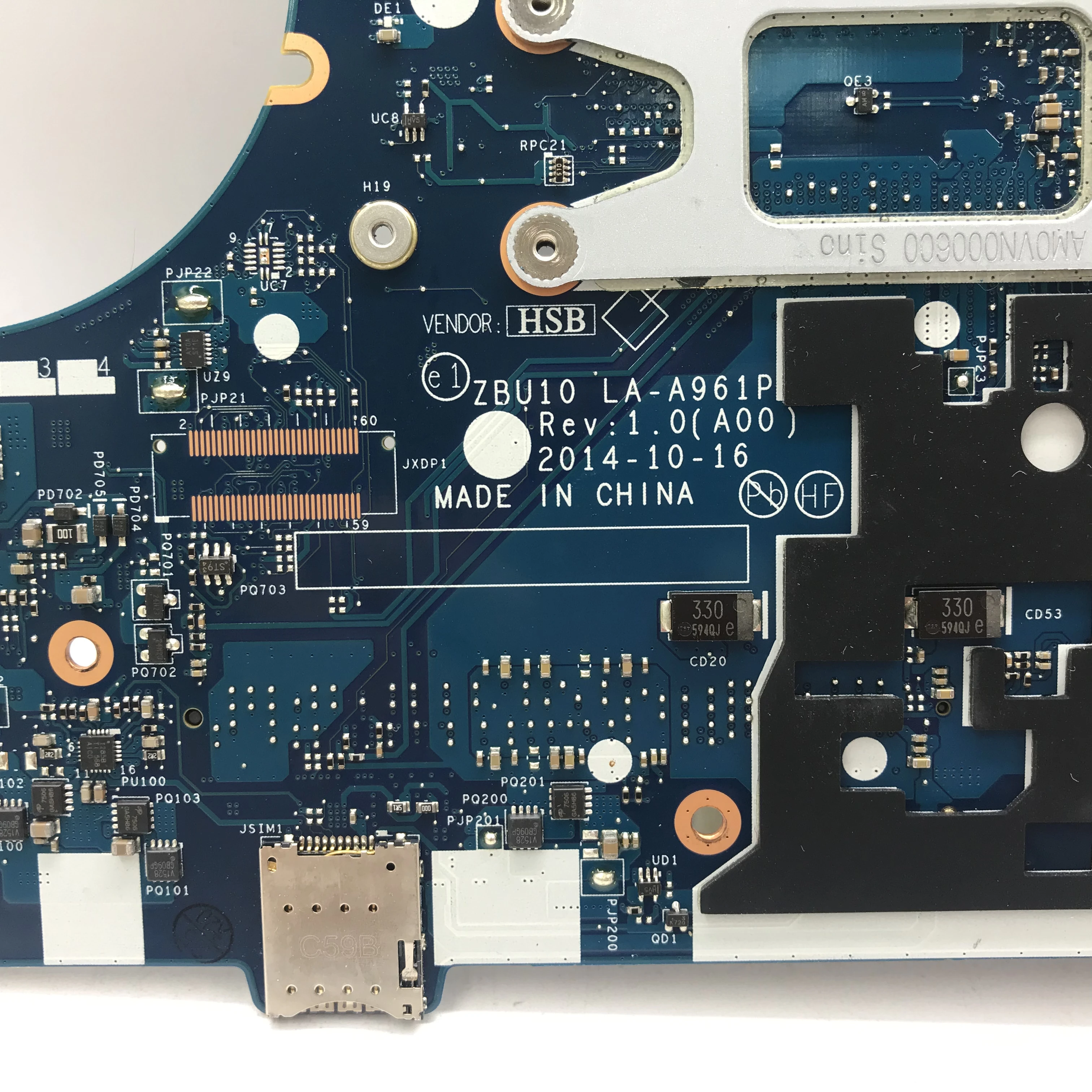 KEFU CN-0R1VJD R1VJD для Dell Latitude E7450 материнская плата ноутбука ZBU10 LA-A961P I5-5300U 100%