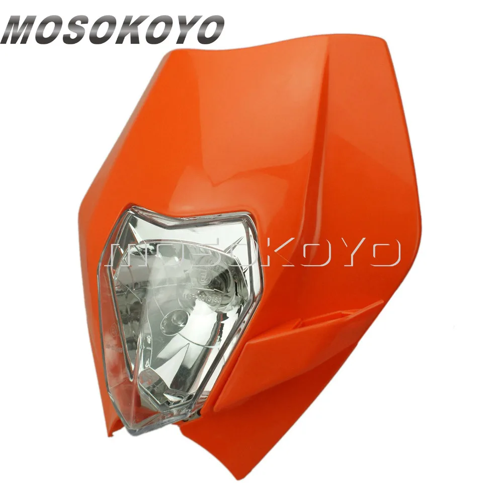 Оранжевый Байк мотокросс эндуро MX передняя фара для KTM 450 SX-F 250 SX 200 EXC XC-W XC-F 65 85 125 150 350