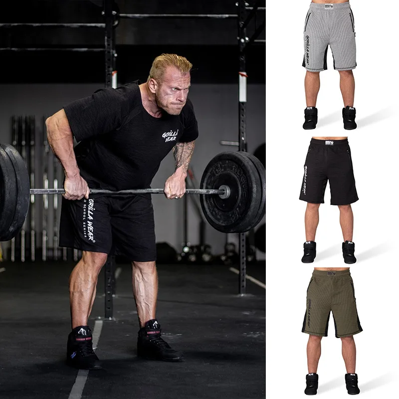 Fashion New Men Fintess Cotton Shorts Bodybuilding Workout Gym Short Pants | Мужская одежда