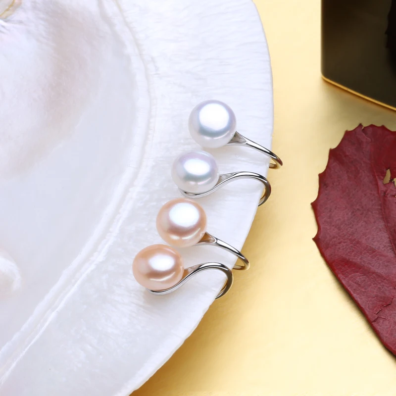 FENASY серьги гвоздики модный речной жемчуг для женщин из стерлингового серебра 925