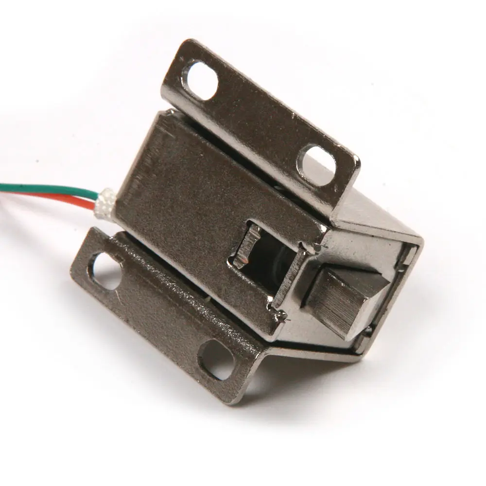 DC 12V дверной ящик язычок вниз Электрический замок сборка соленоида тонкий дизайн
