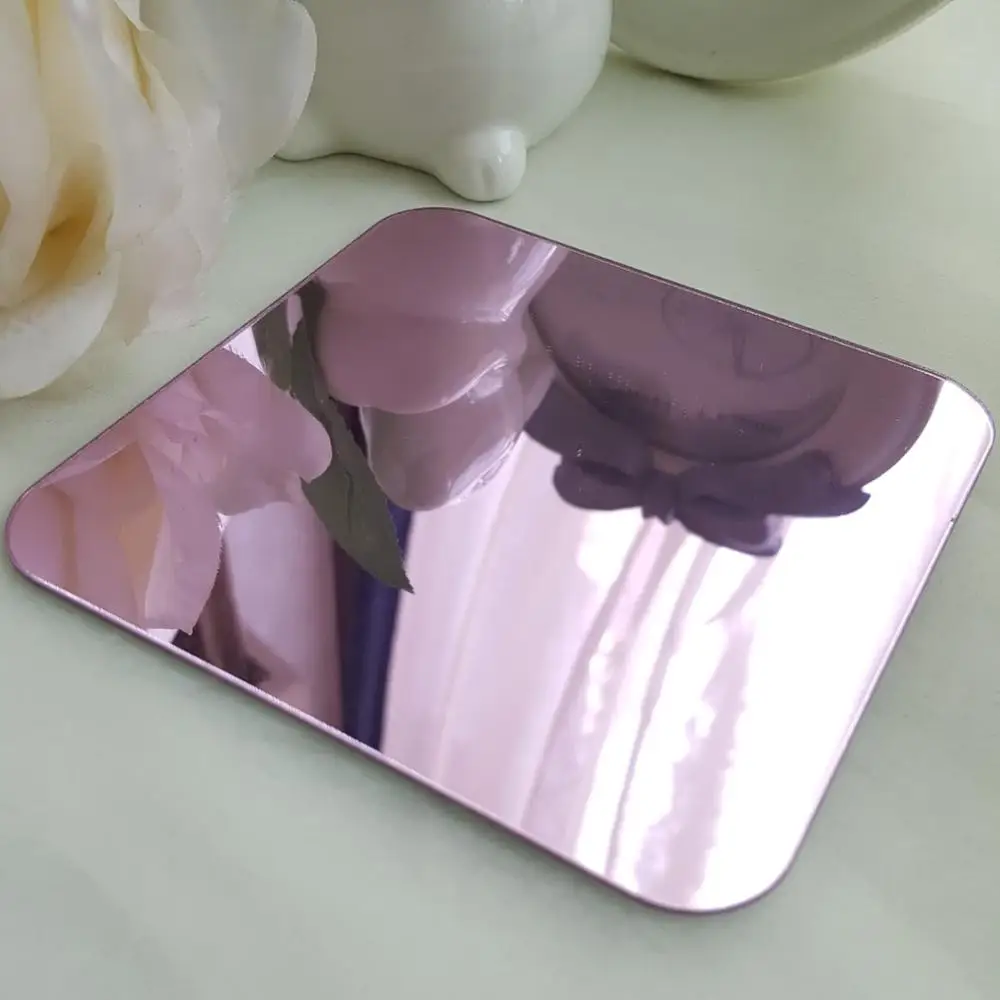 Violet DIY декоративный Тотем 3D зеркальные настенные наклейки большое настенное зеркало для гостиной спальни настенный Декор украшение дома плакат для дома R078 - Цвет: Violet
